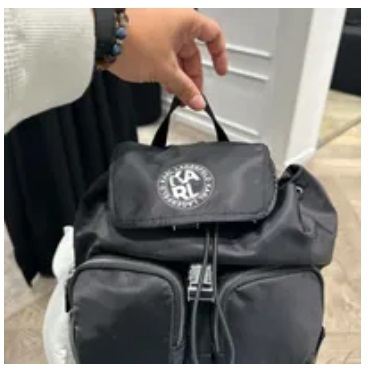 [S] KARL LAGERFELD 23WW3030 K/ATHLEISURE NYLON BACKPACK,BLACK, 8720744558415 (SKL826)