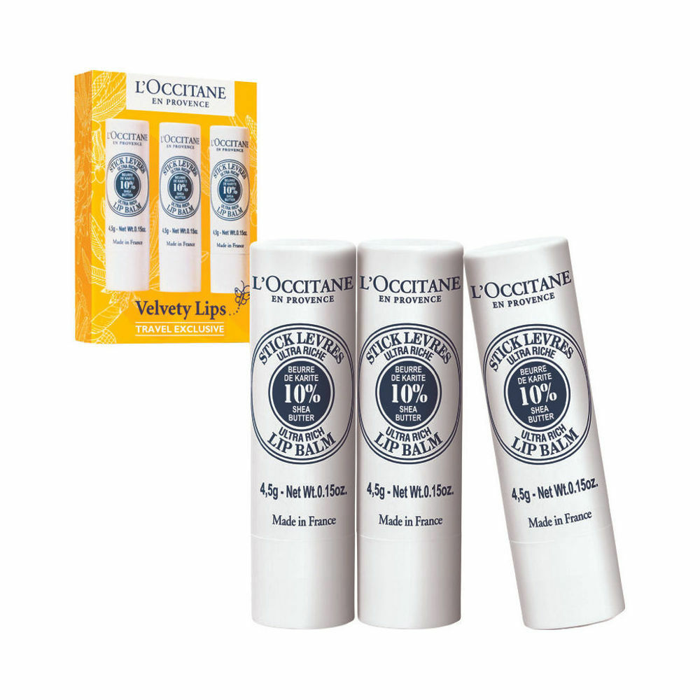 L'OCCITANE 歐舒丹乳木果滋潤護唇膏（三支裝）