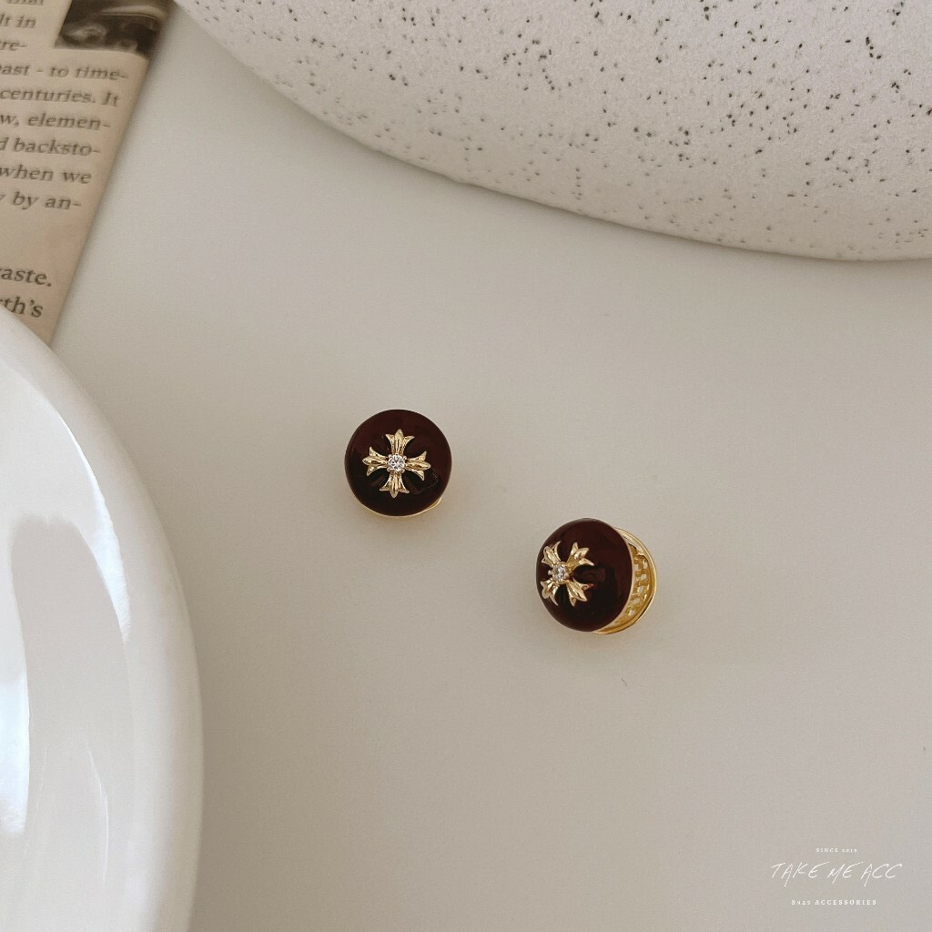 真摯信仰｜純銀針耳環