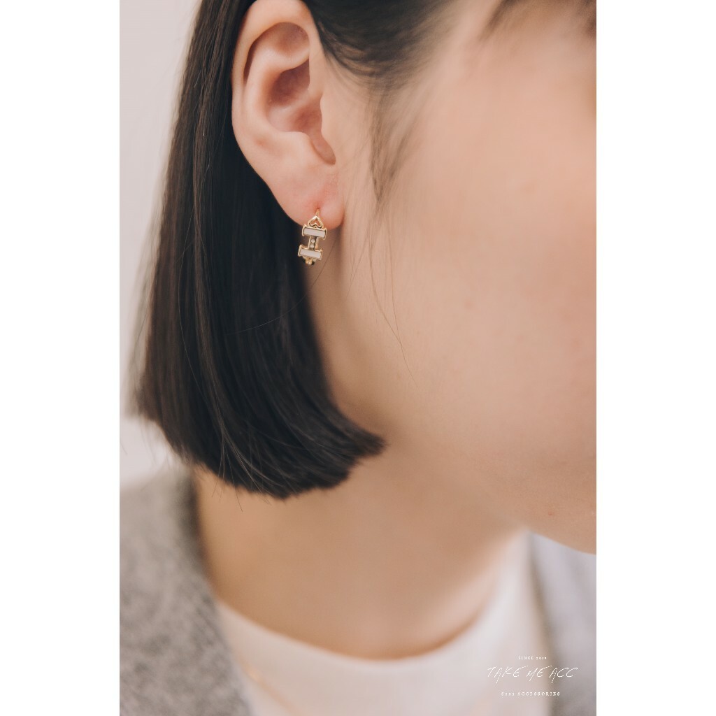 溫暖的心｜純銀針耳環