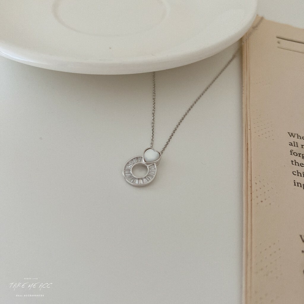 愛心圓圈｜純銀項鍊