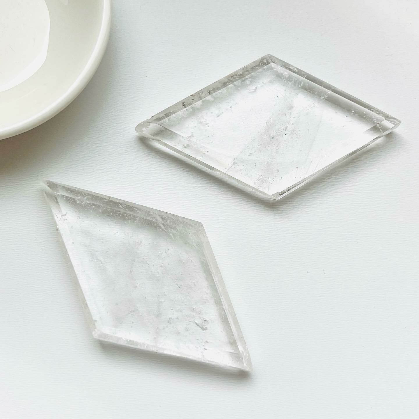 [原石] 白水晶 菱形擺件