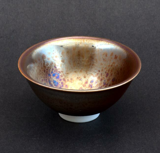 鹿港窯禮品館｜辛可窯-曜變黃金天目小杯