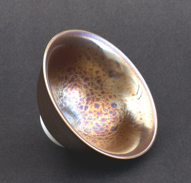 鹿港窯禮品館｜辛可窯-曜變黃金天目小杯