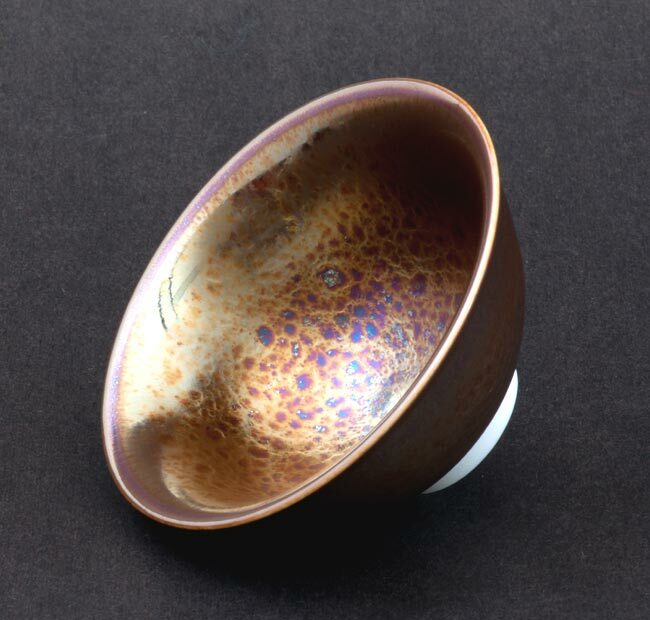 鹿港窯禮品館｜辛可窯-曜變黃金天目小杯