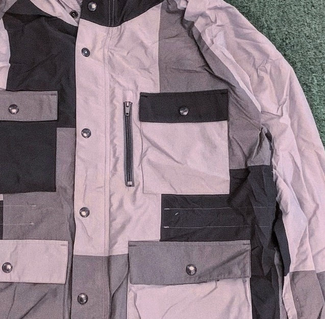 最後價格 LAST PRICE SALE : BEAMS TOKYO PATCHWORK TEFLON MOUNTAIN ZIP PARKA - GREY SIZE M IN STOCK NOW (現貨發售中)