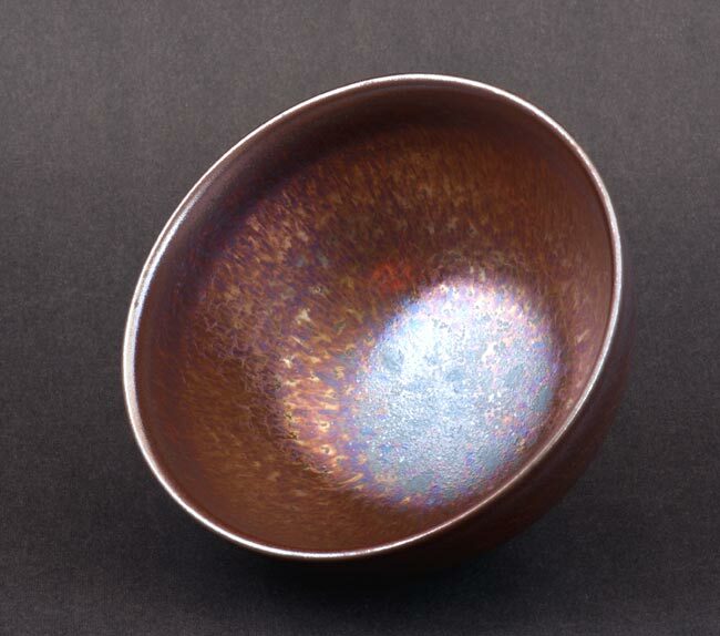 曜變紫金天目手拉茶碗-中 嚴選特優版