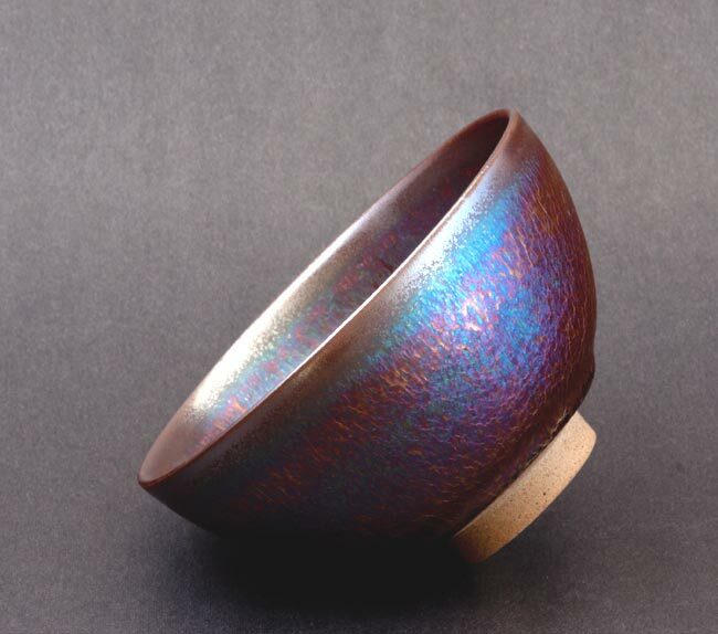 曜變紫金天目手拉茶碗-中 嚴選特優版