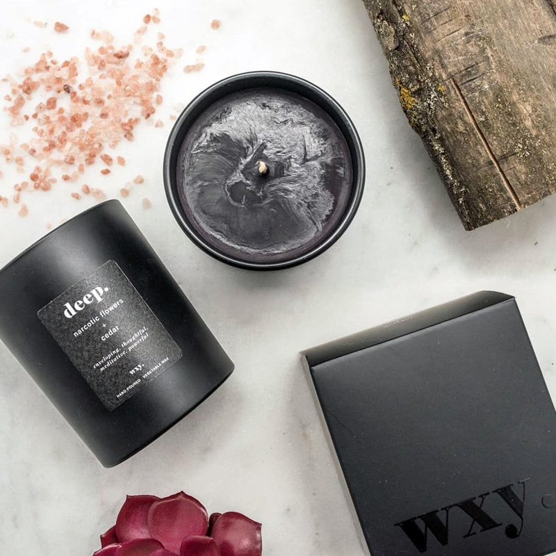 英國 WXY - 安眠花 & 雪松 居家香氛蠟燭（天然無毒大豆蠟 / Deep）