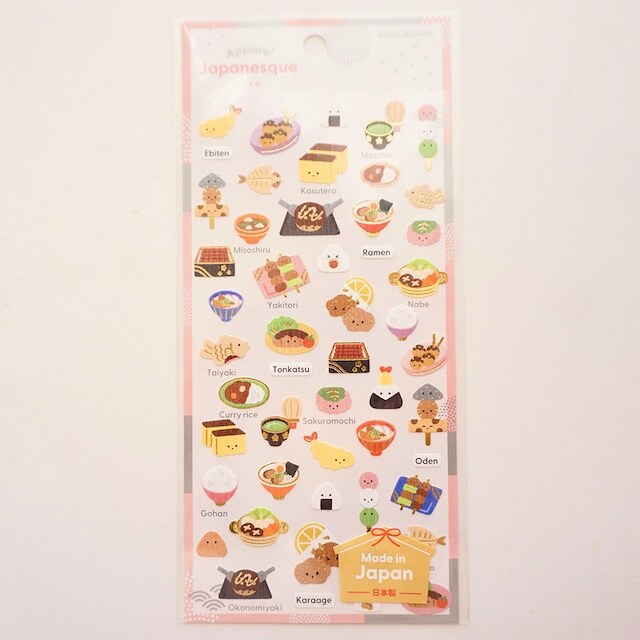 日本料理 日本特產系列 和紙貼紙｜日本Kamio
