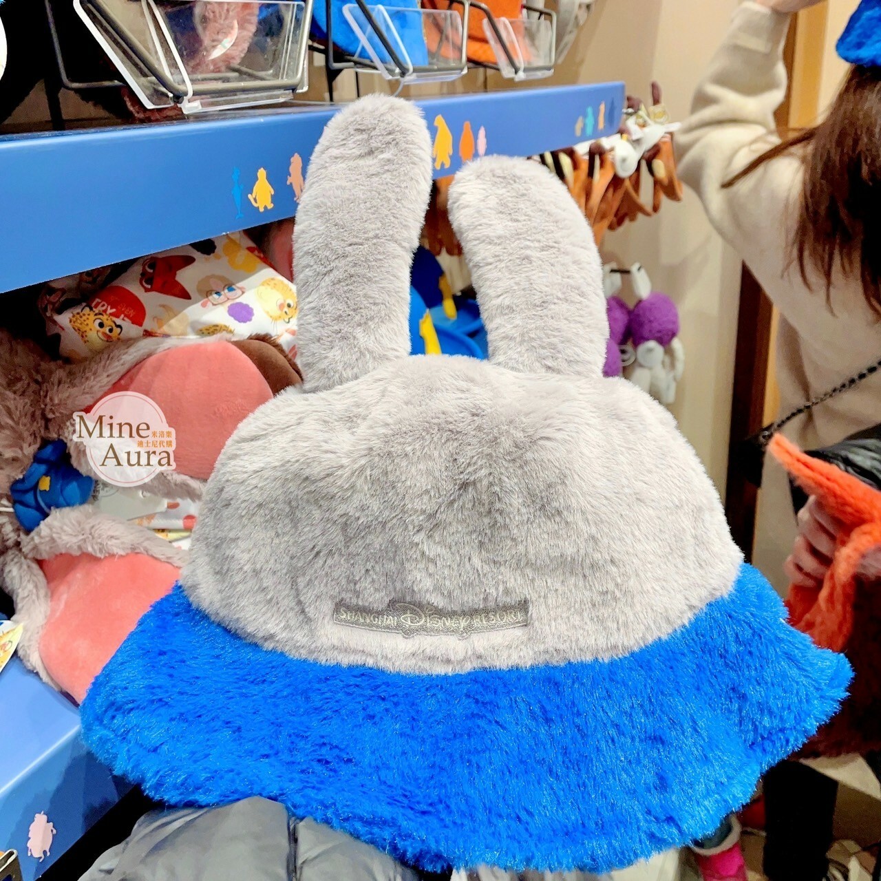 哈茱蒂 Judy 兔 絨毛 立體耳朵 造型 漁夫帽 帽子 動物方城市 Zootopia -上海迪士尼樂園