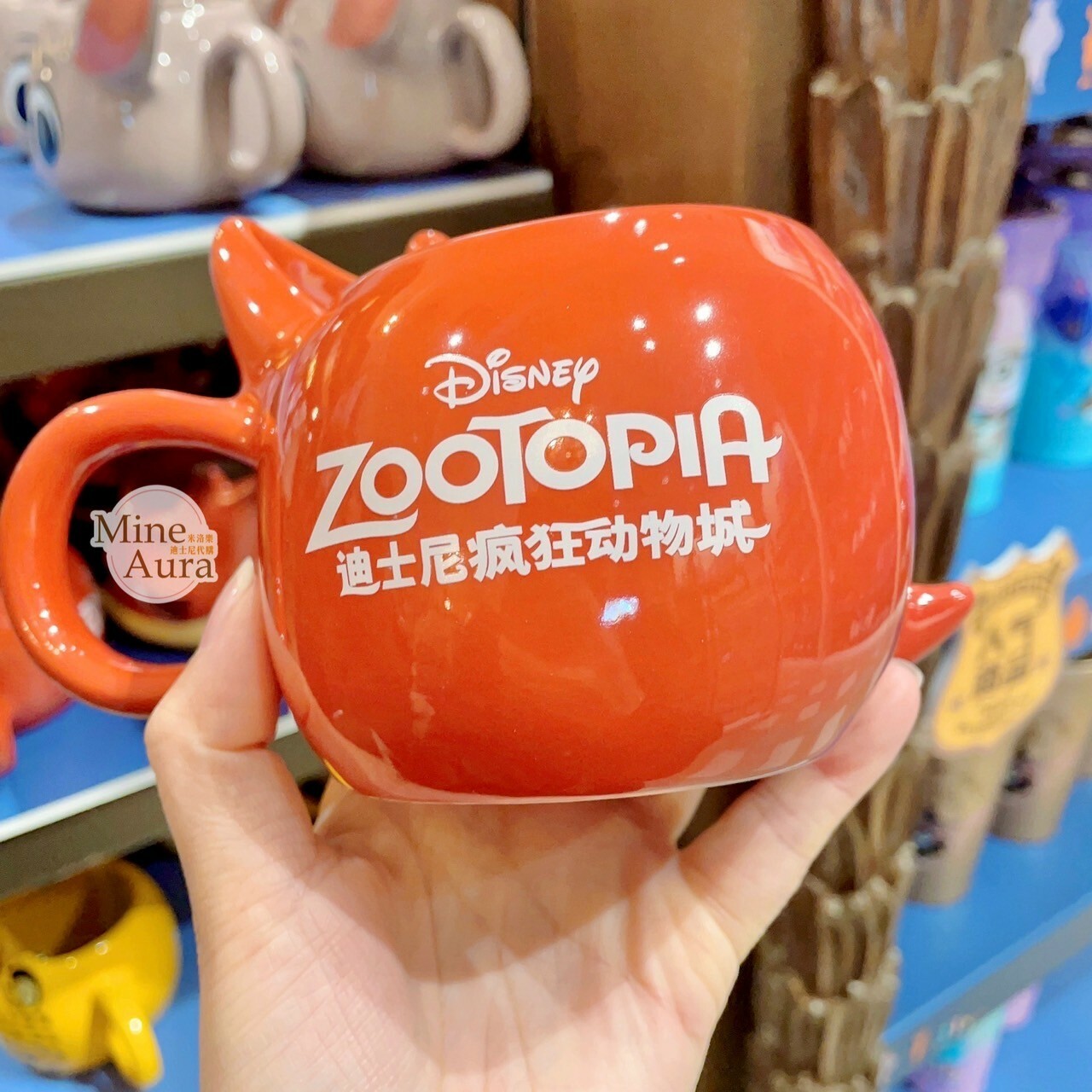 胡尼克 Nick 立體大頭造型 陶瓷馬克杯 水杯 動物方城市 Zootopia -上海迪士尼樂園