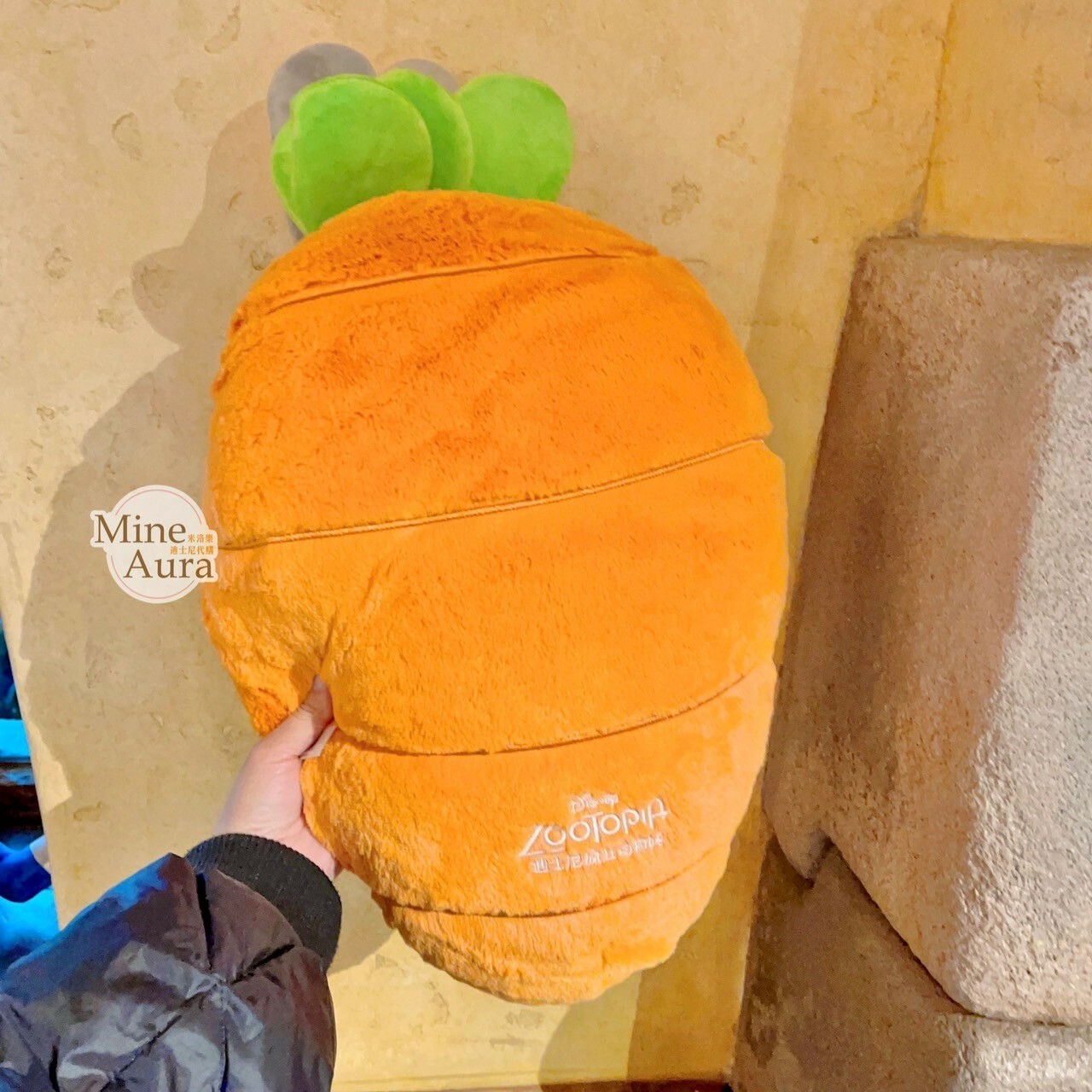 哈茱蒂 Judy 兔 胡蘿蔔造型 抱枕 靠墊 動物方城市 Zootopia -上海迪士尼樂園