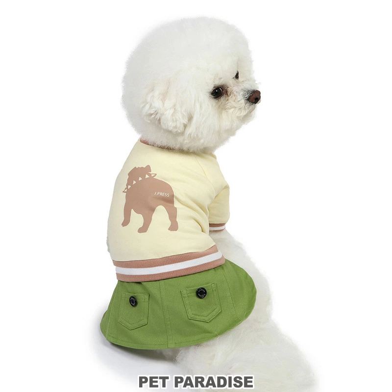 【Pet Paradise】J.Press Back Bulldog Skirt Romper <614-55538>