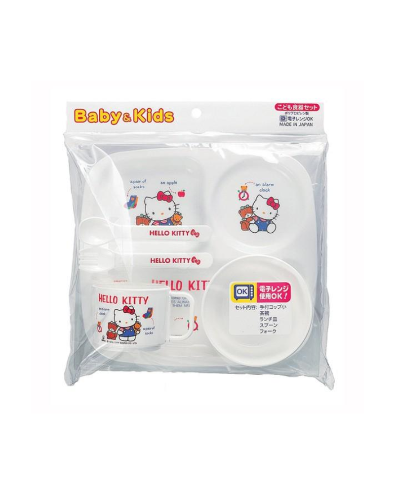 Kitty 兒童塑膠五件式餐具