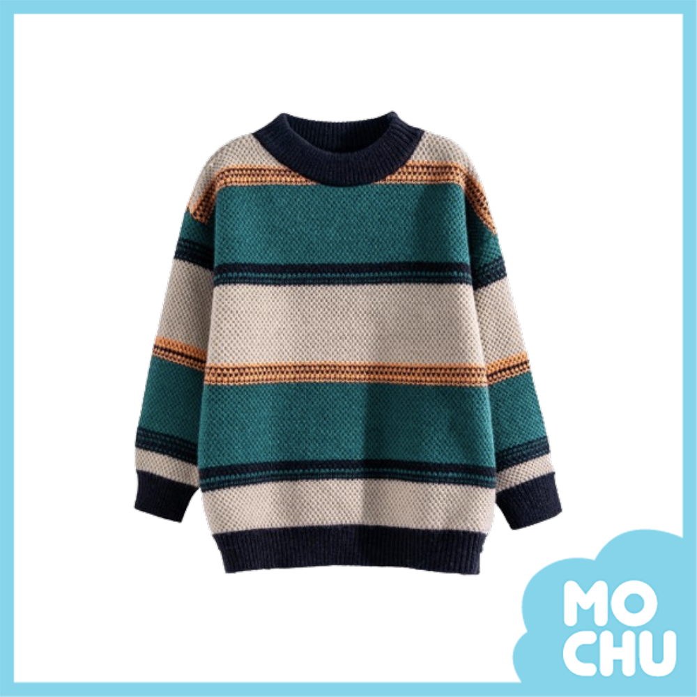 條紋針織毛衣（二色）