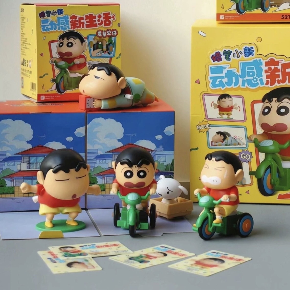 正版授權 可動蠟筆小新 公仔 盲盒