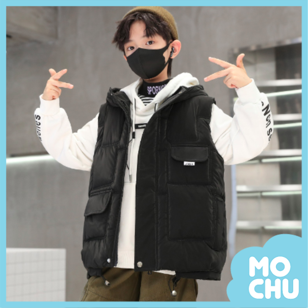 工裝加厚連帽背心（三色）