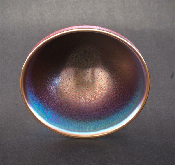 鹿港窯禮品館│二代曜變 七彩黃金天目 鬥茶碗