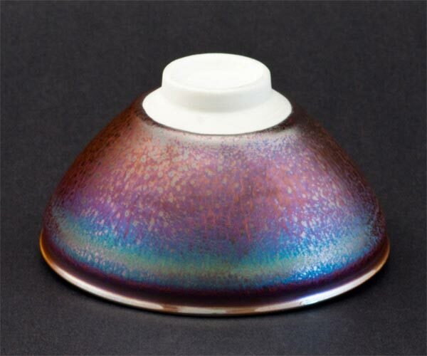 鹿港窯禮品館│二代曜變 七彩黃金天目 鬥茶碗