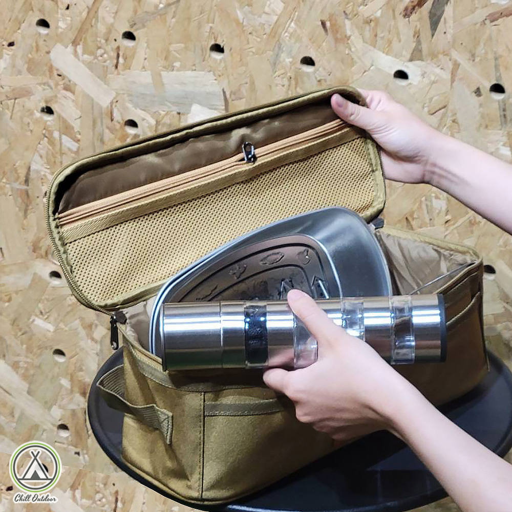 Chill Outdoor 長方形收納包 餐具包－(3色)