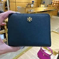 [S] TORY BURCH EMERSON MINI WALLET,BLACK, 147606-001 (STB435)