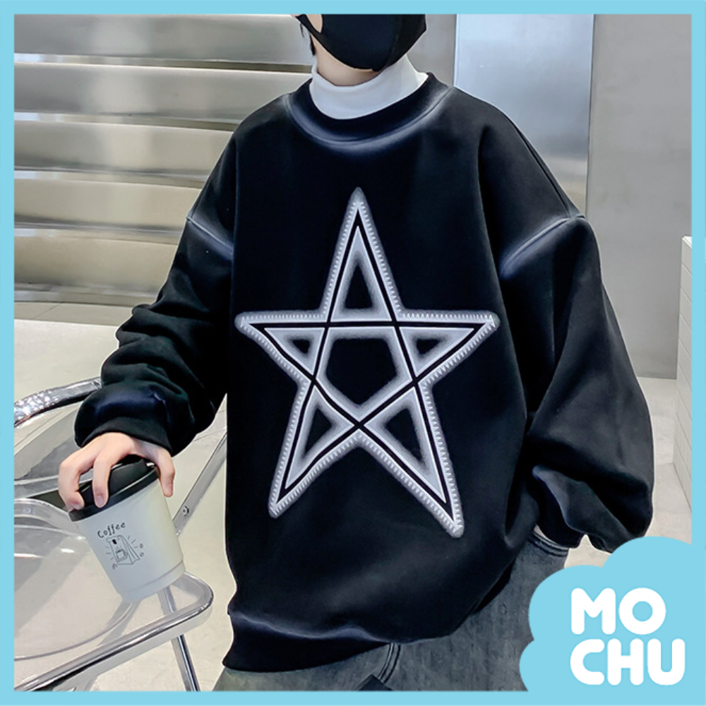 五角星加絨上衣（二色）