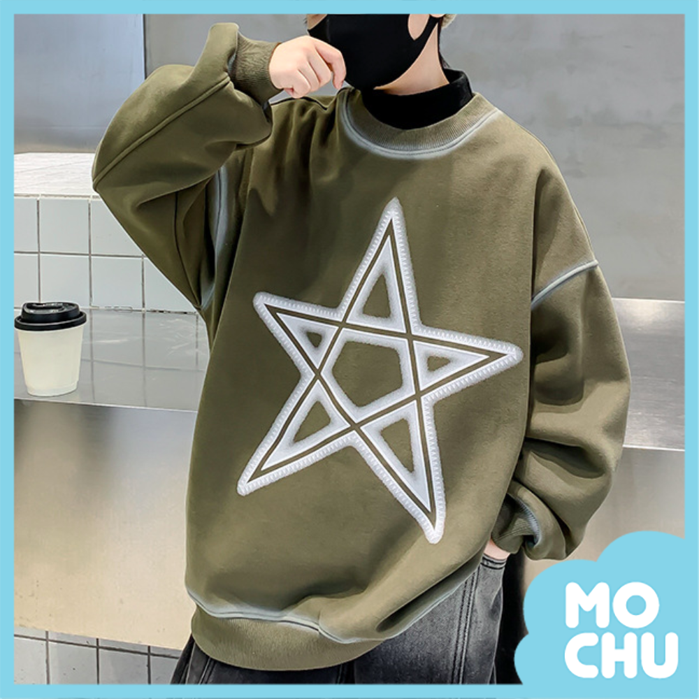 五角星加絨上衣（二色）