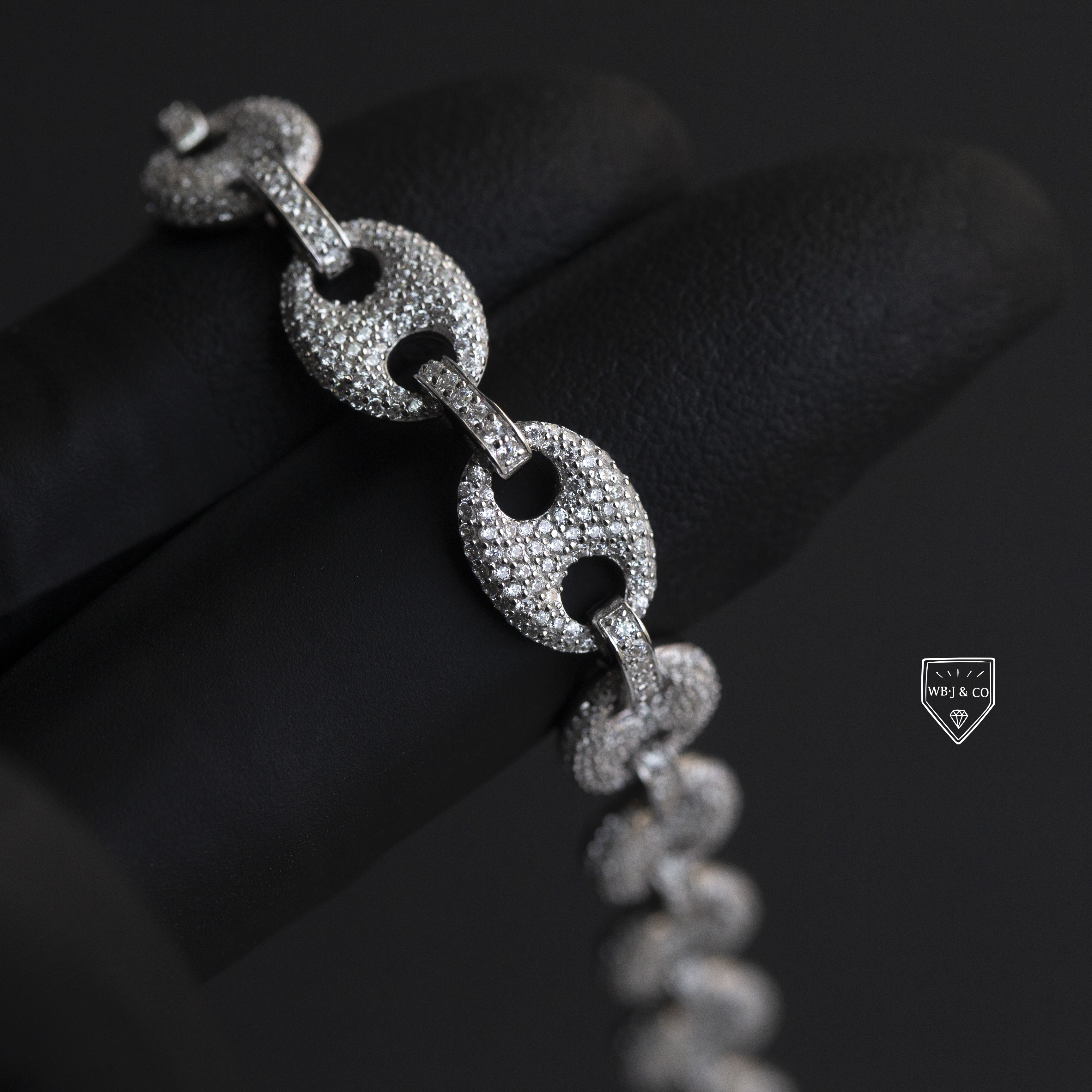 10mm 滿鑲豬鼻手鍊