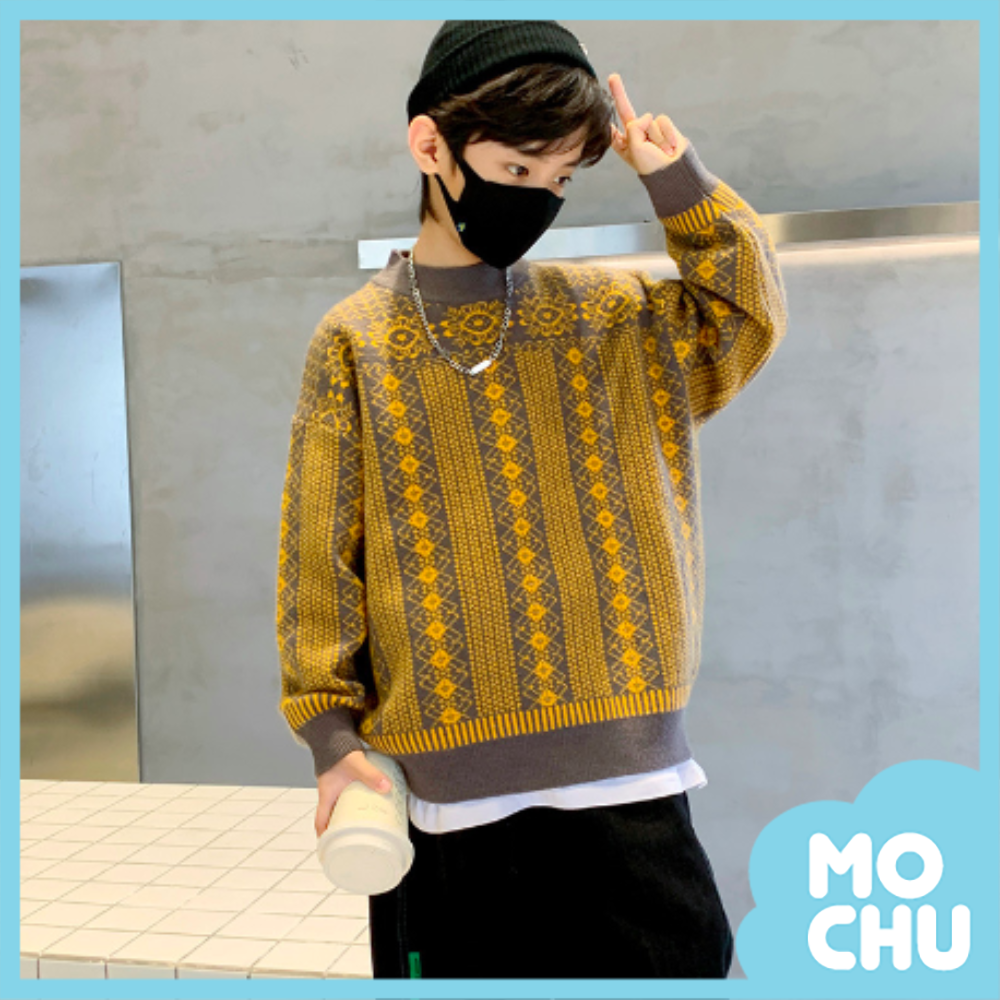 北歐風圖騰毛衣（二色）