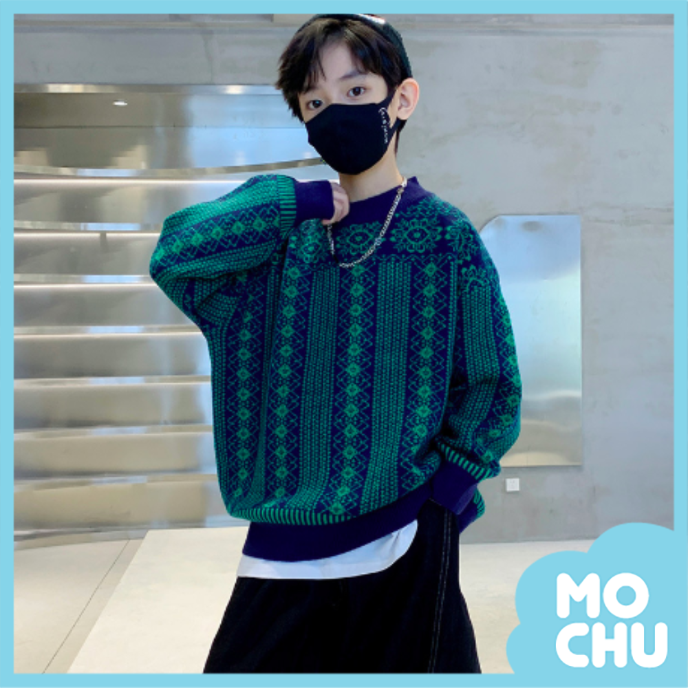 北歐風圖騰毛衣（二色）