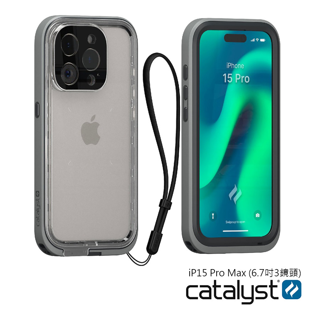 Catalyst iPhone 15 Pro Max 防水ケース グレー Amazon.co.jp: Catalyst iPhone 15 Pro Max用トータルプロテクション