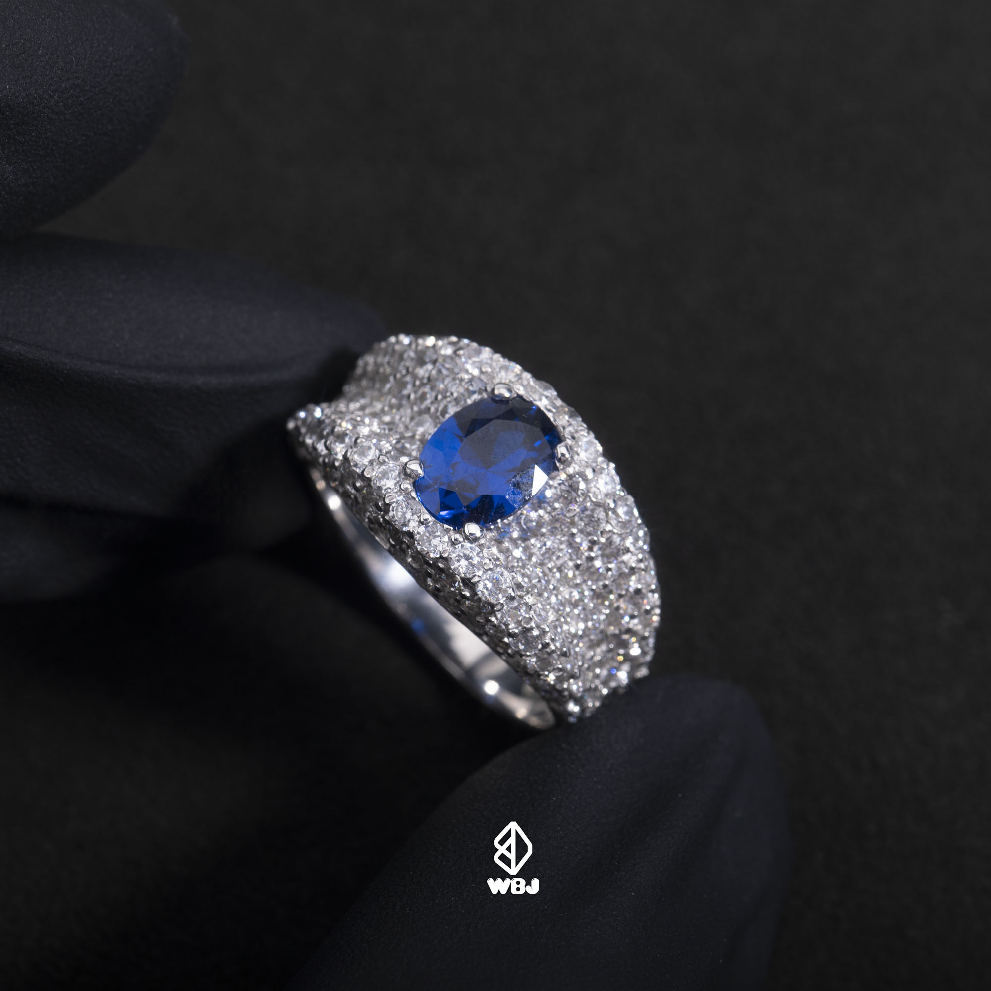 神秘藍眼睛戒指