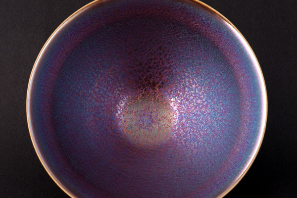 鹿港窯禮品館│辛可窯 繁星熠熠 魅惑紫金-紫金天目大鬥笠茶碗 劉峰雄 創作