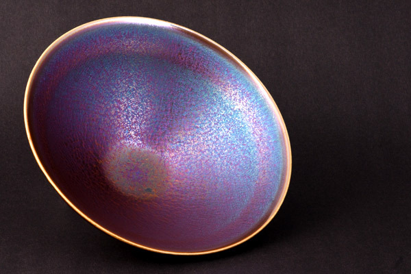 鹿港窯禮品館│辛可窯 繁星熠熠 魅惑紫金-紫金天目大鬥笠茶碗 劉峰雄 創作