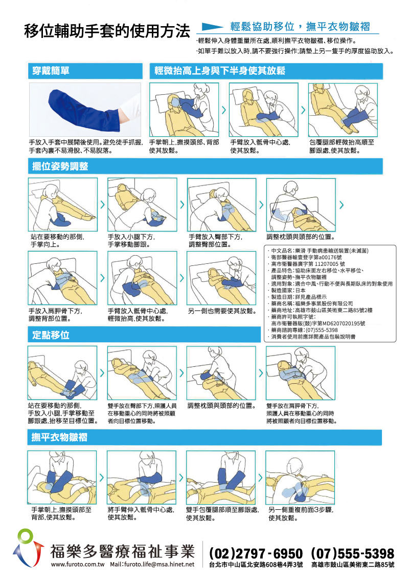 樂滑移位輔助手套
