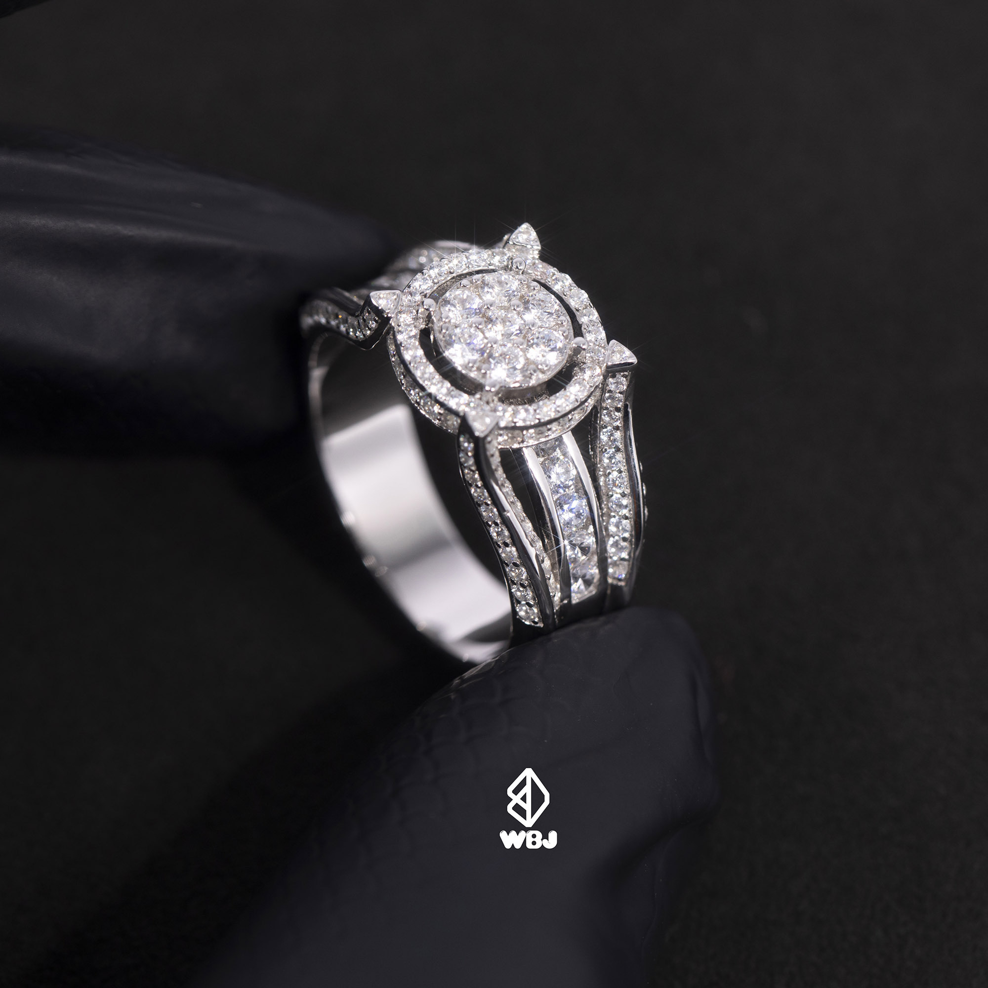 璀璨光圈雪花戒指