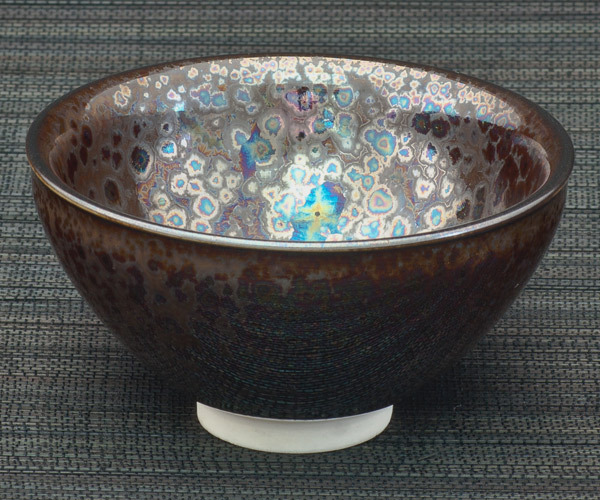 曜變虹彩天目 中杯 瓷土版