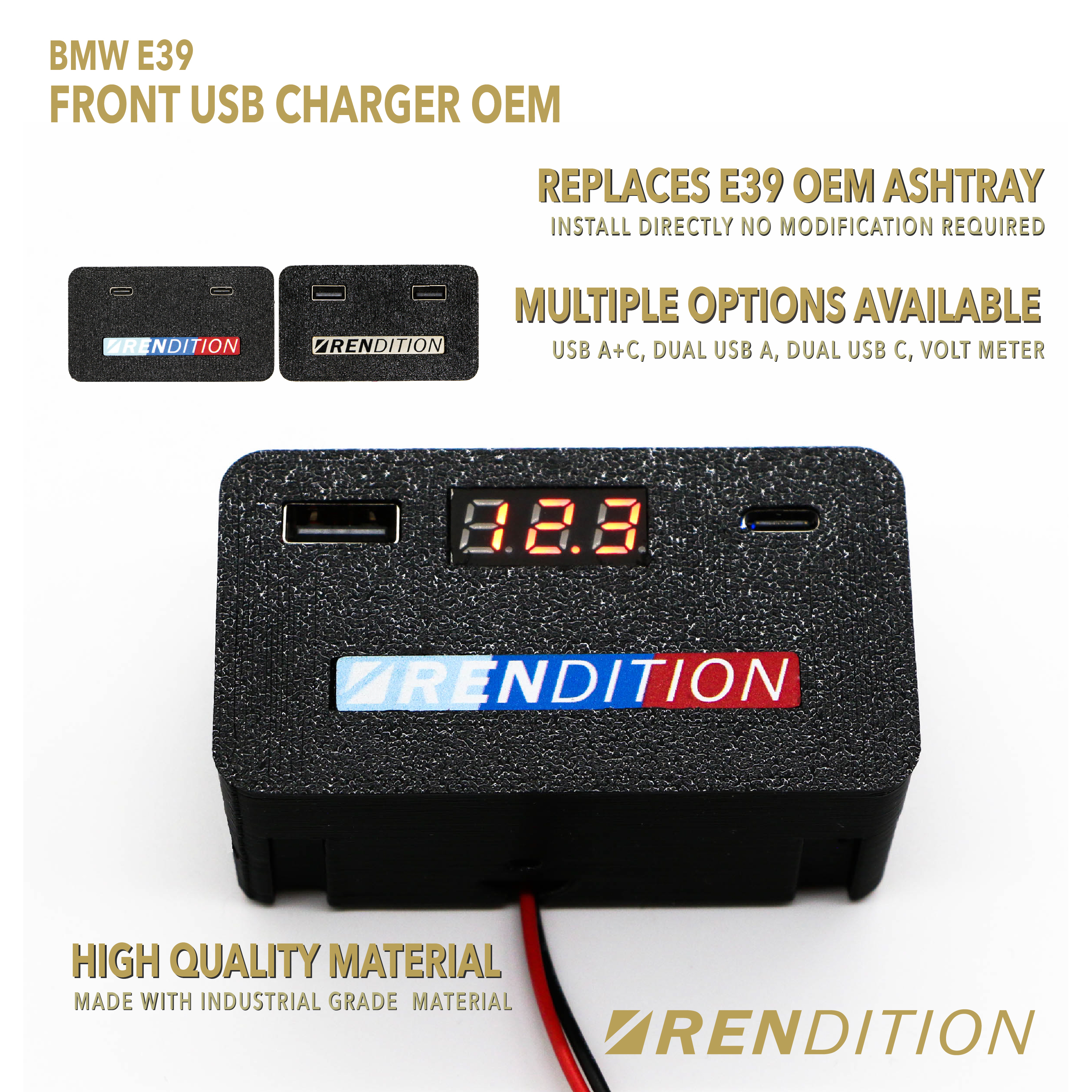 BMW E39 FRONT USB CHARGER OEM