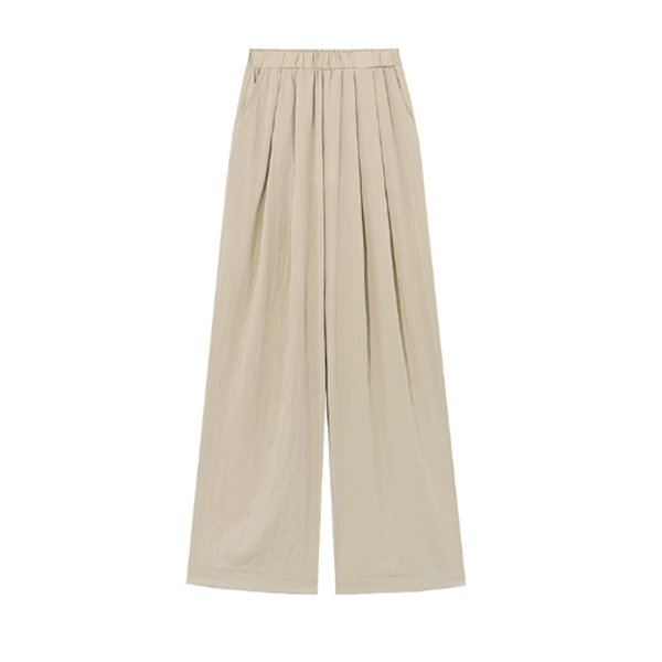 Lightweight and breathable wide-leg trousers