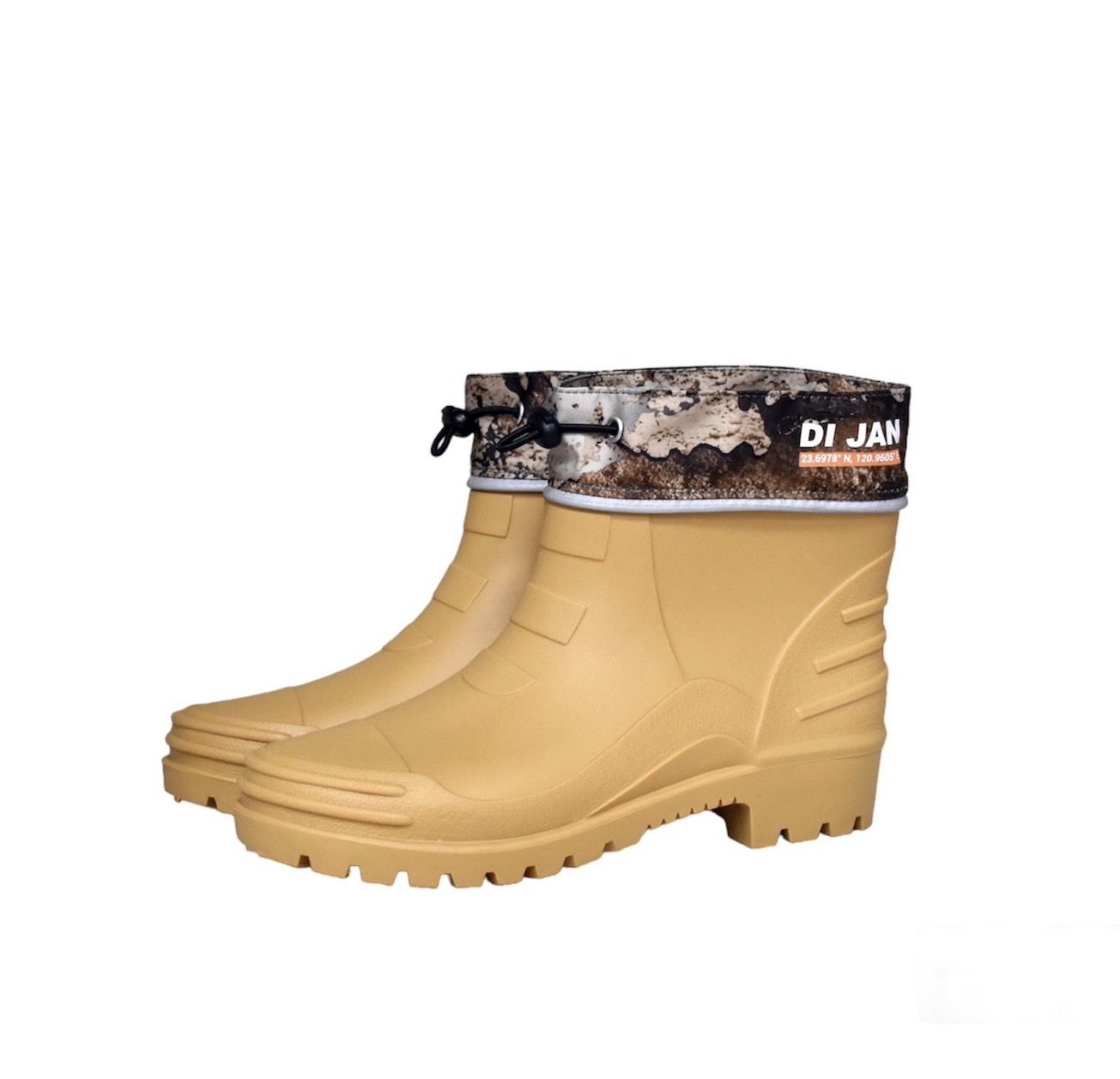 短筒野迷 - 棕 登山雨鞋 (附厚底乳膠鞋墊!)