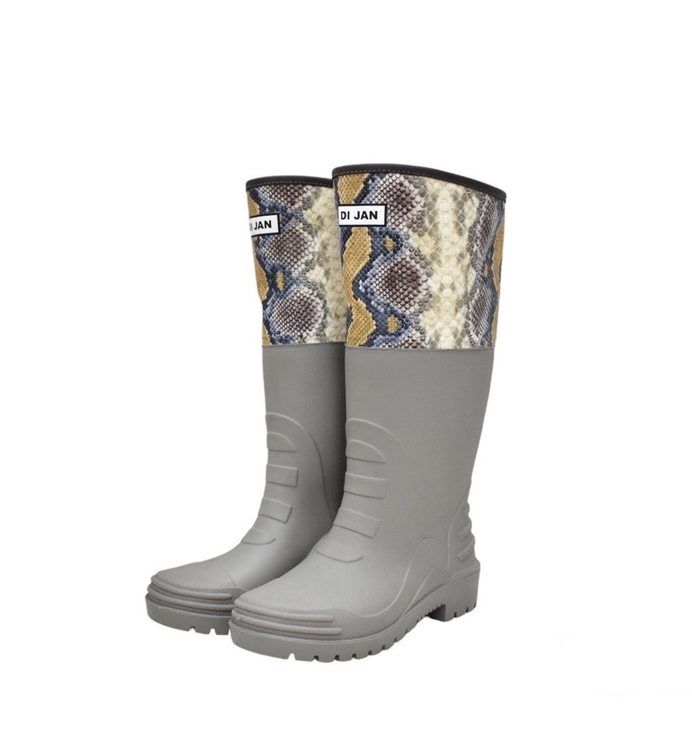 長筒 - 夏日狂野 -後束口設計- 登山雨靴 (附厚底乳膠鞋墊!)