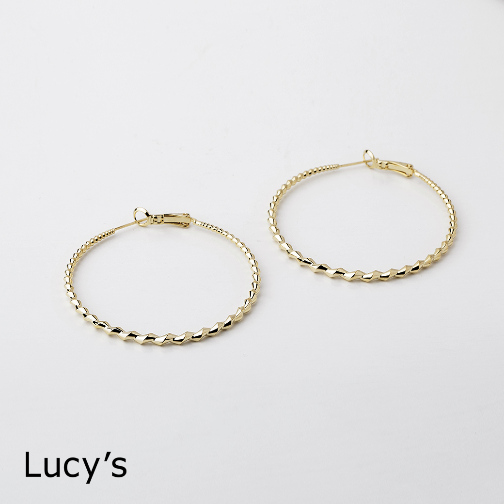 雋永頻率 圈型耳環 (二色) (111560/111561)