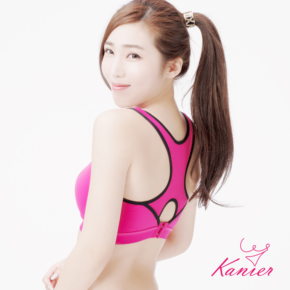 【Kanier卡妮兒】3M吸溼排汗布挖背後扣運動內衣【2593 黑色 -AB罩杯 M / L / XL / XXL(Q) | CD罩杯 M / L / XL / XXL(Q) / XXXL(EQ)】