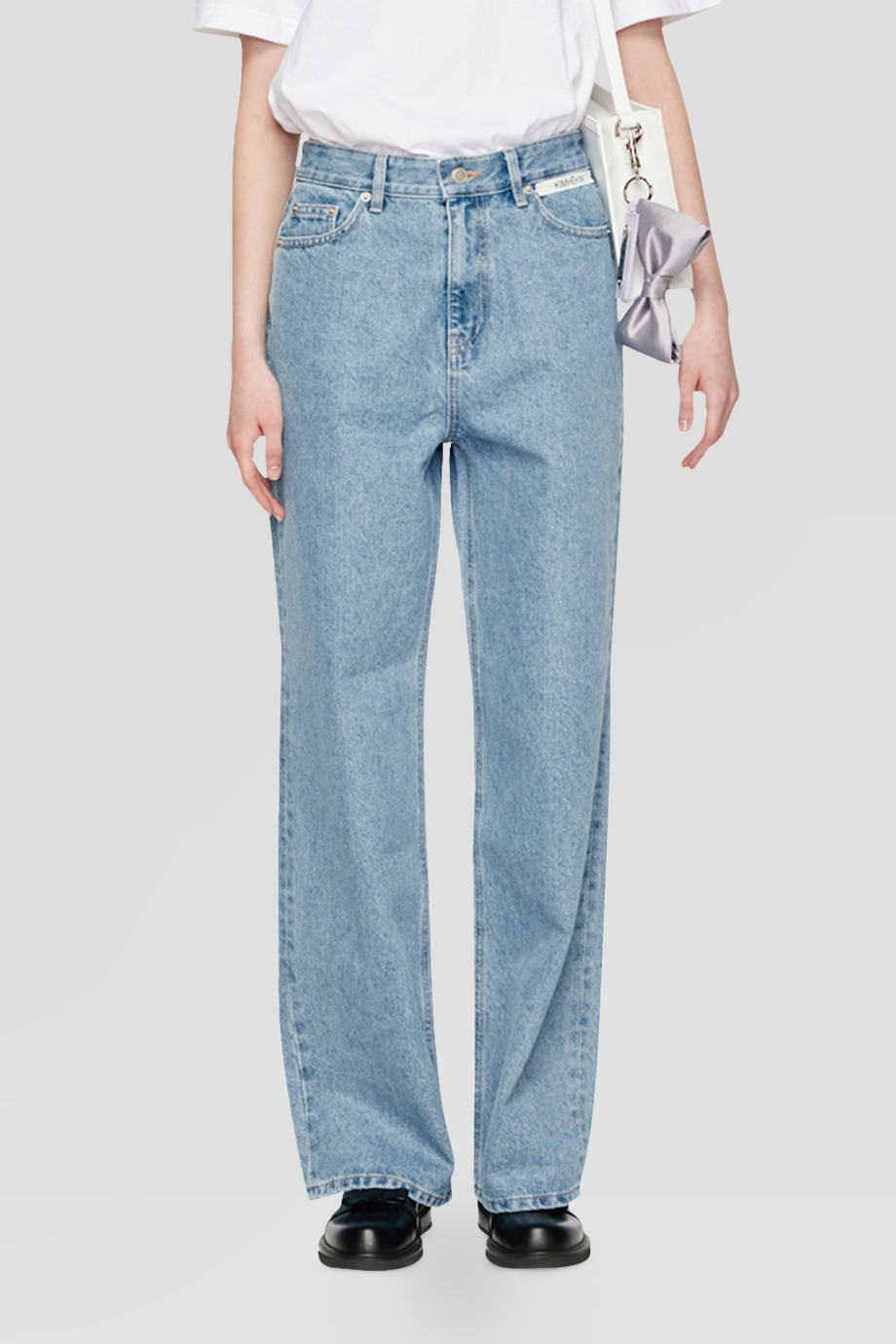 KIMHEKIM｜LABEL 高腰直筒牛仔寬褲