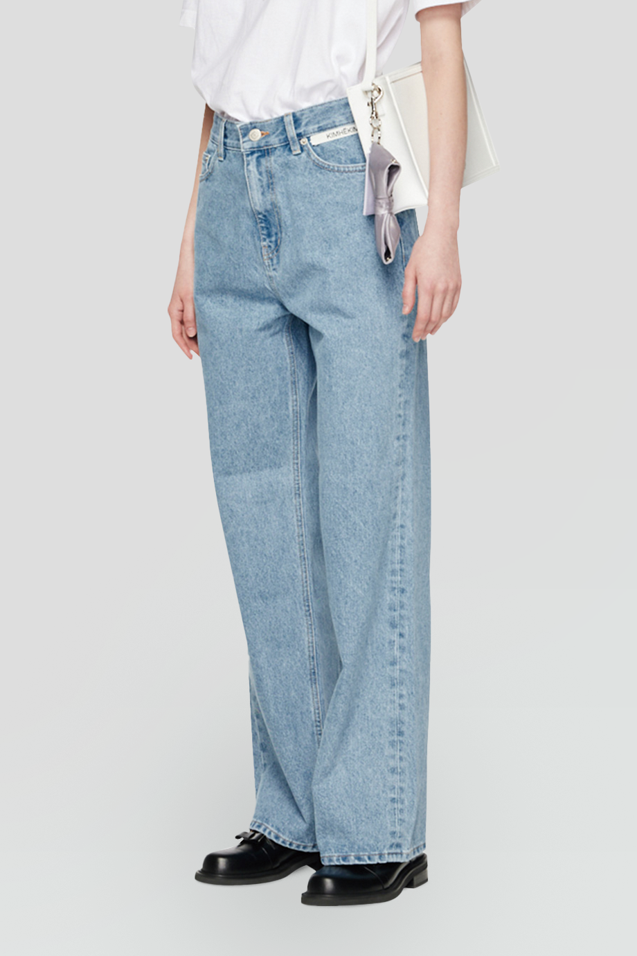 KIMHEKIM｜LABEL 高腰直筒牛仔寬褲