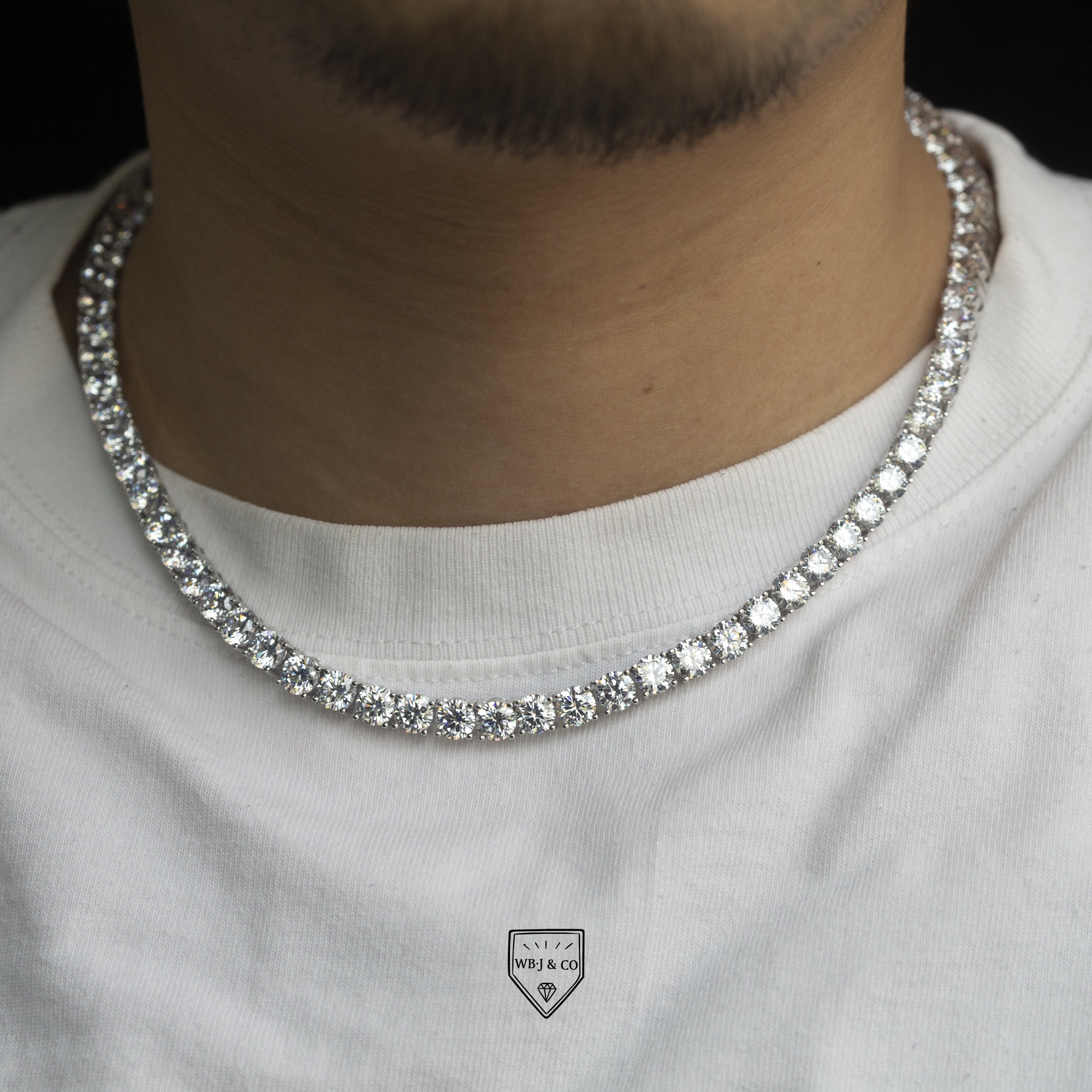 6mm 爪鑲網球項鍊