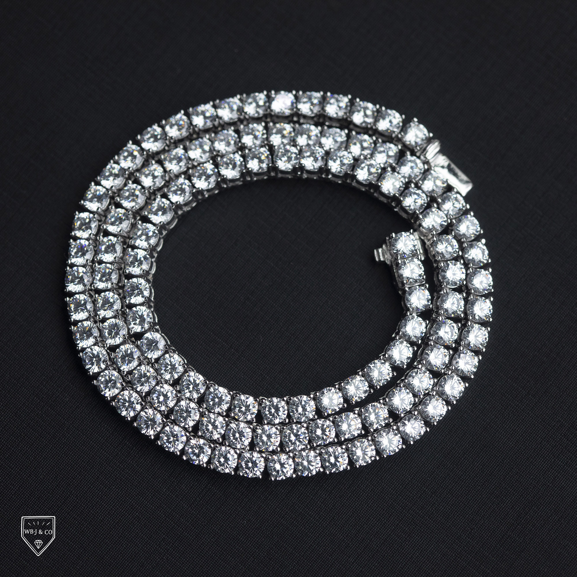 4mm 爪鑲網球項鍊