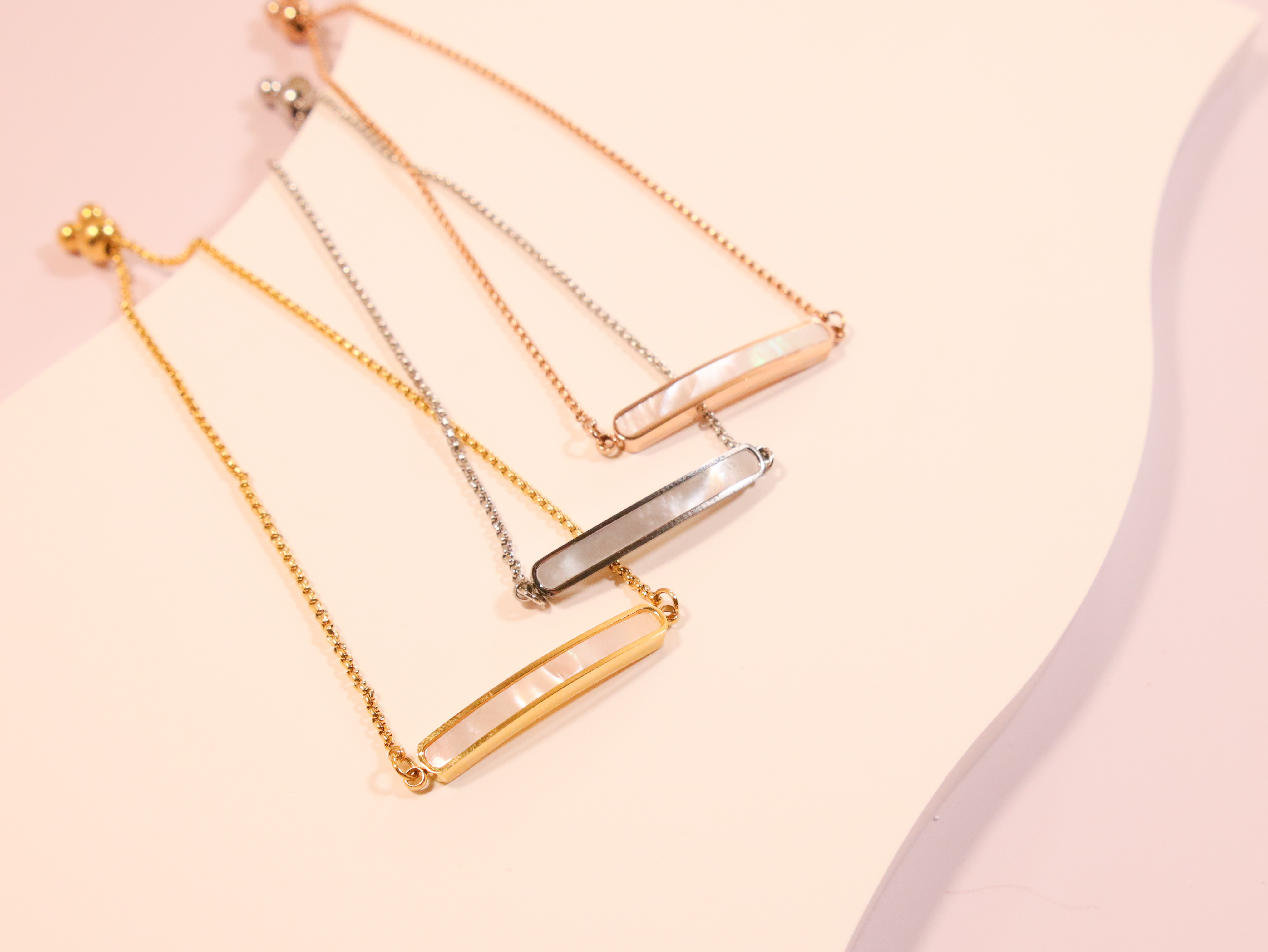 波光・醫療鋼伸縮手鍊