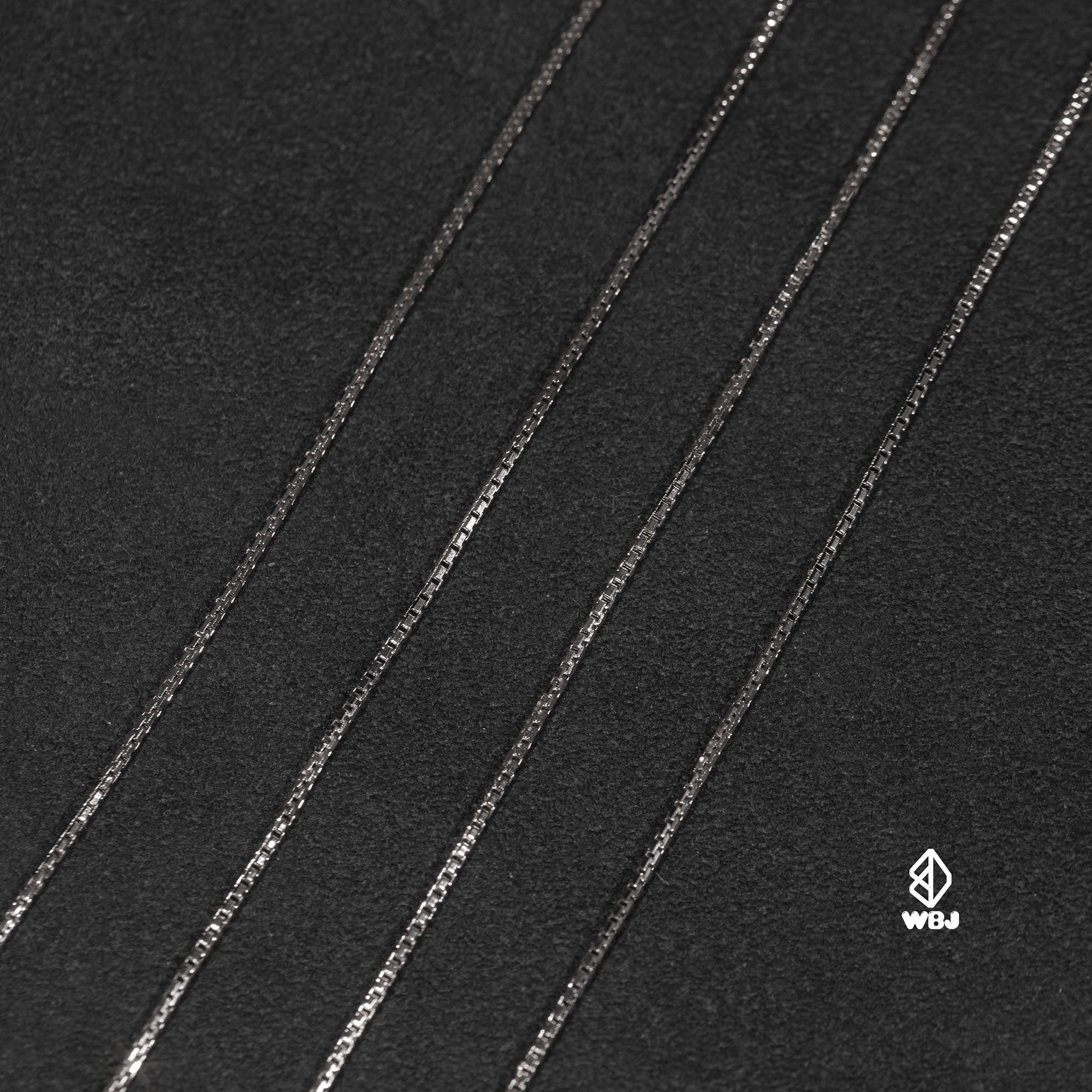 1mm 純銀八角盒子項鍊